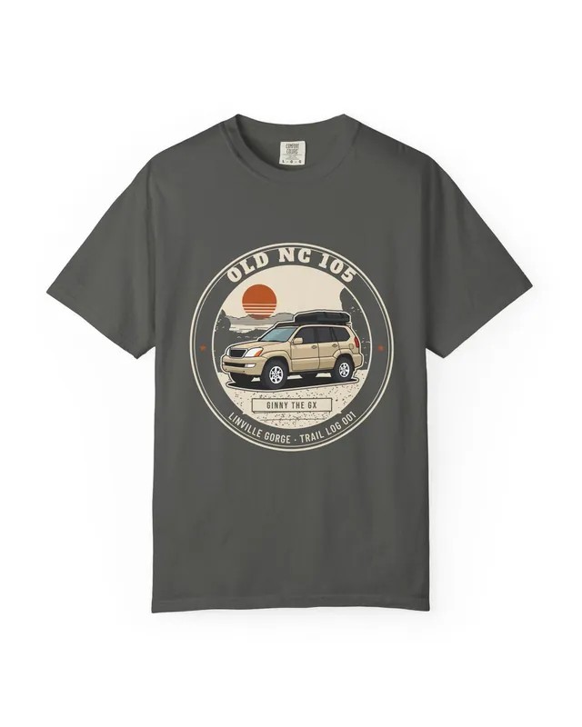 Old NC 105 Trail Log Comfort Colors tee in Pepper